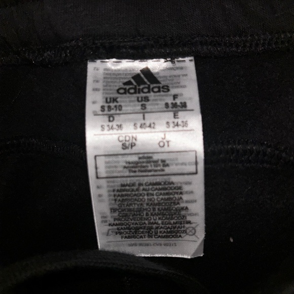NWOT high waisted 3 stripe legs adidas small ladies joggers - Picture 10 of 14